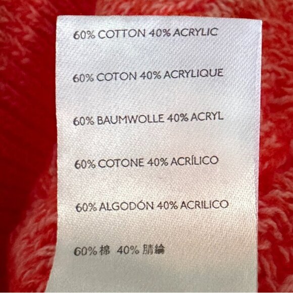 NWT Anthropologie Pilcro Jasmine Red Cable Knit Oversized Sweater - XL - Picture 9 of 9